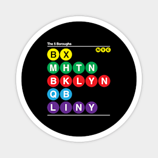 The 5 Boroughs Deluxe Magnet